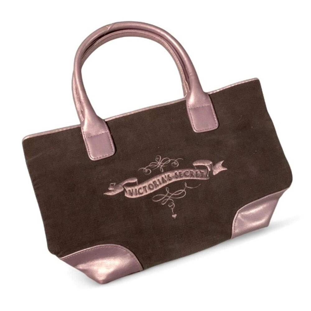 Vintage Y2K Victoria’s Secret Brown Velvet Mini Tote Bag – MCbling